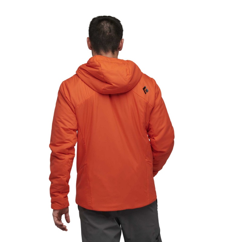 Orange Men's Black Diamond First Light Stretch Hoody Jackets | EL738301