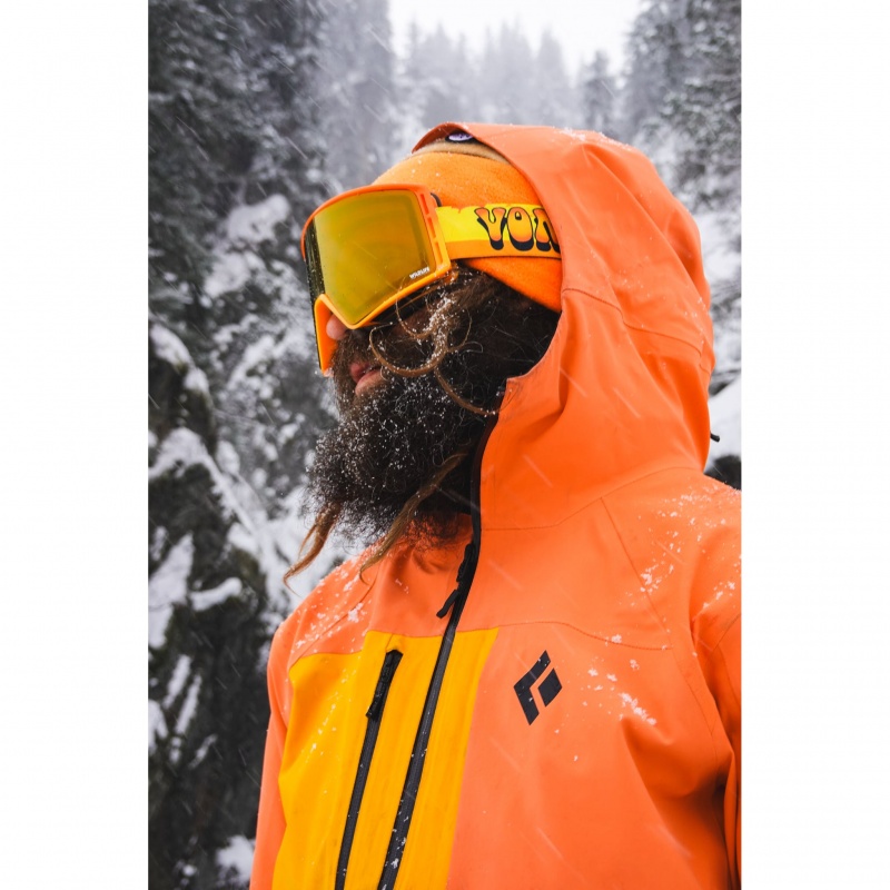 Orange Men's Black Diamond Recon Stretch Pro Shell Jackets | KS032127