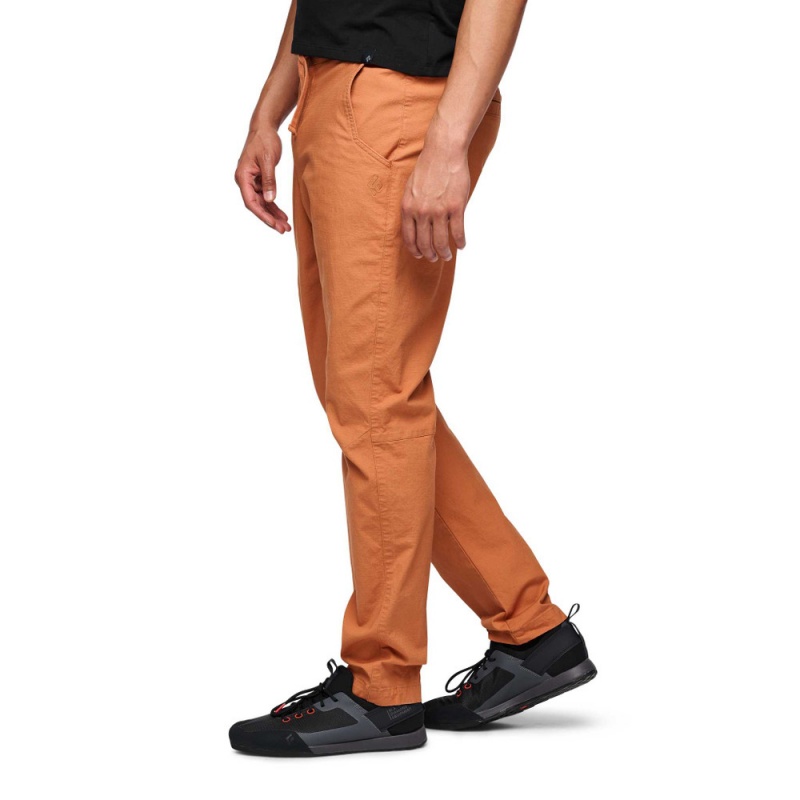 Orange Men's Black Diamond Rocklock Climb Pants | EK038449