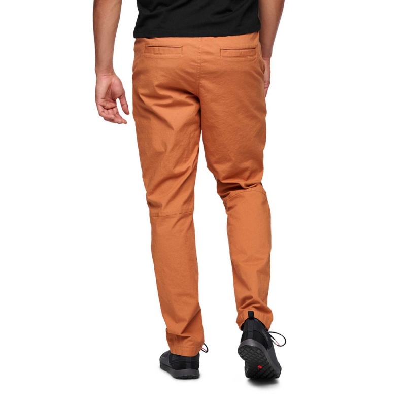 Orange Men's Black Diamond Rocklock Climb Pants | EK038449