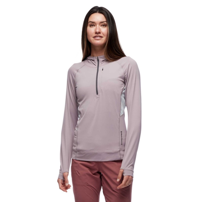 Pink Women's Black Diamond Alpenglow Pro Hoodie | ZA751996