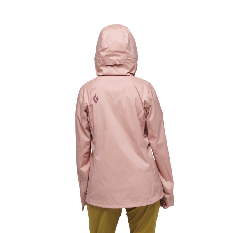 Pink Women's Black Diamond Stormline Stretch Rain Shell Jackets | TE545767