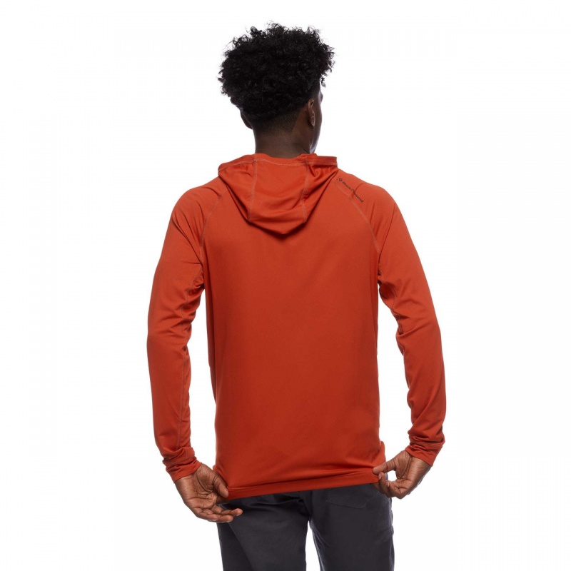 Red Men's Black Diamond Alpenglow Hoodie | LS076376