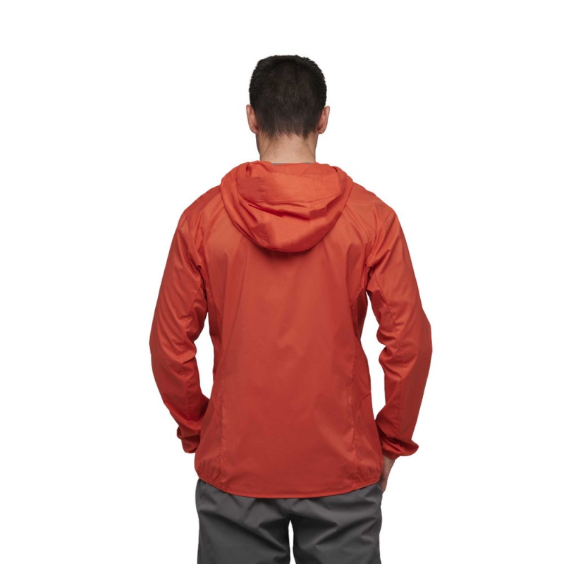 Red Men's Black Diamond Alpine Start Hoody Jackets | QI560248