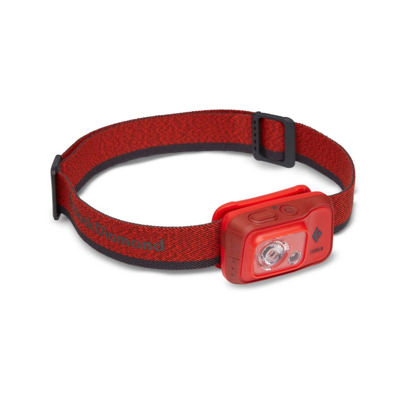 Red Men\'s Black Diamond Cosmo 350-R Rechargeable Headlamps | NA503184