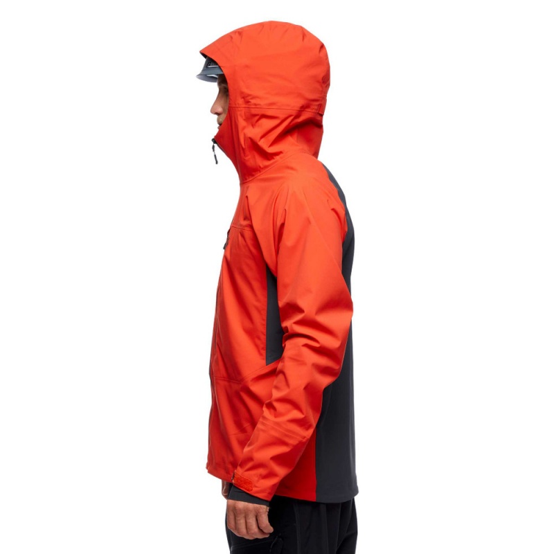 Red Men's Black Diamond Dawn Patrol Hybrid Shell Jackets | WS633979