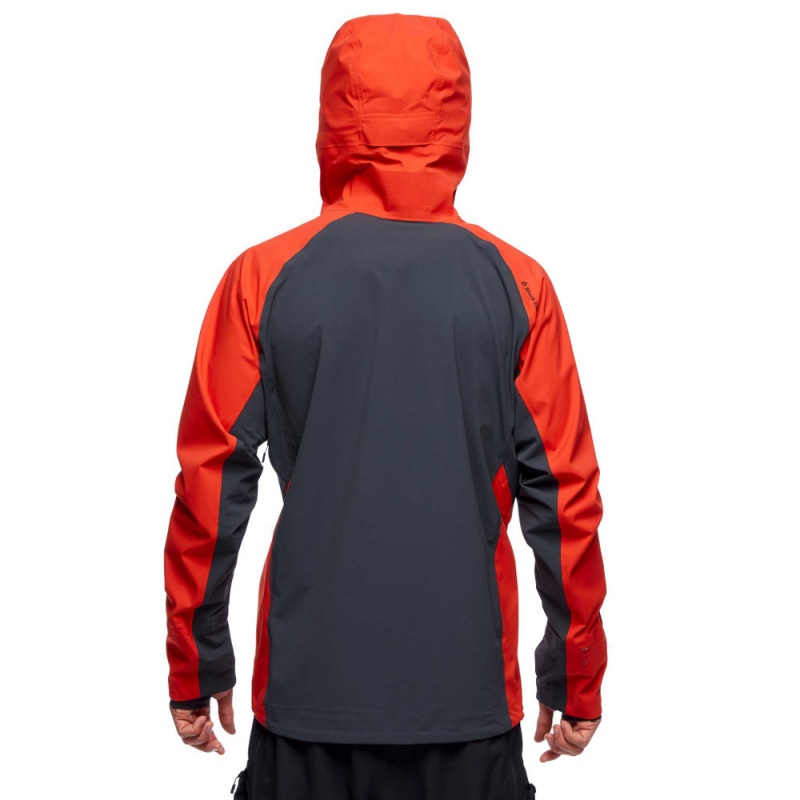 Red Men's Black Diamond Dawn Patrol Hybrid Shell Jackets | WS633979