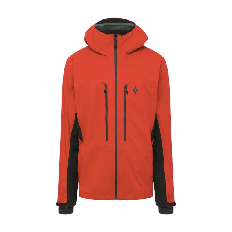 Red Men\'s Black Diamond Dawn Patrol Hybrid Shell Jackets | WS633979