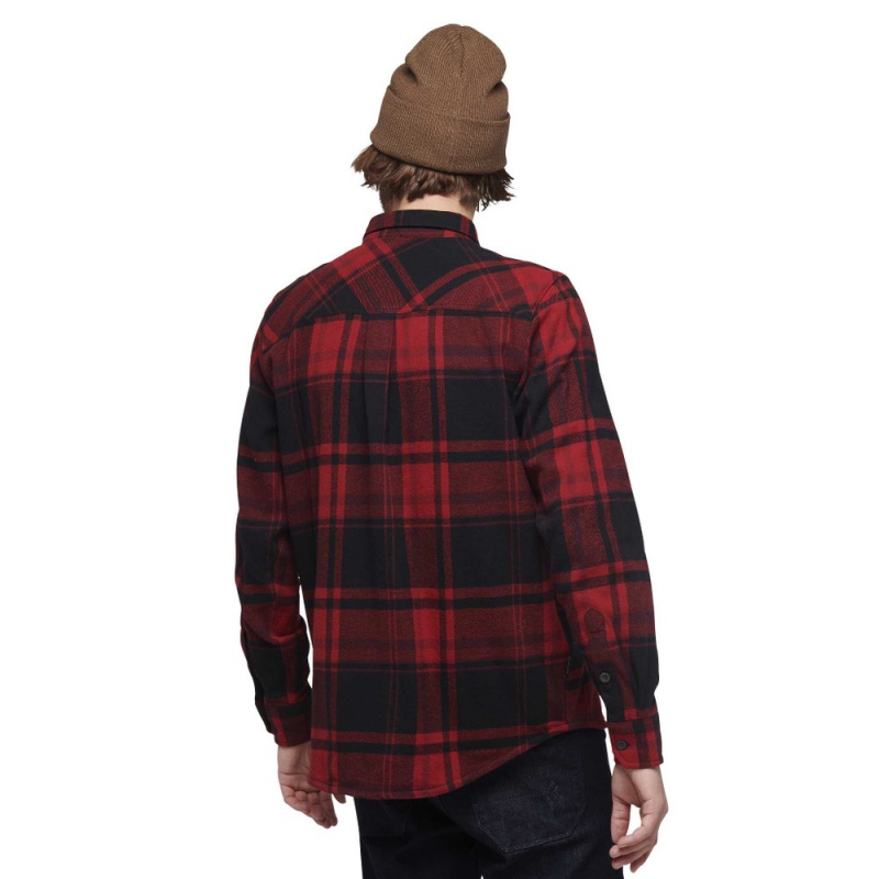 Red Men's Black Diamond Project Flannel Shirts | RB887783