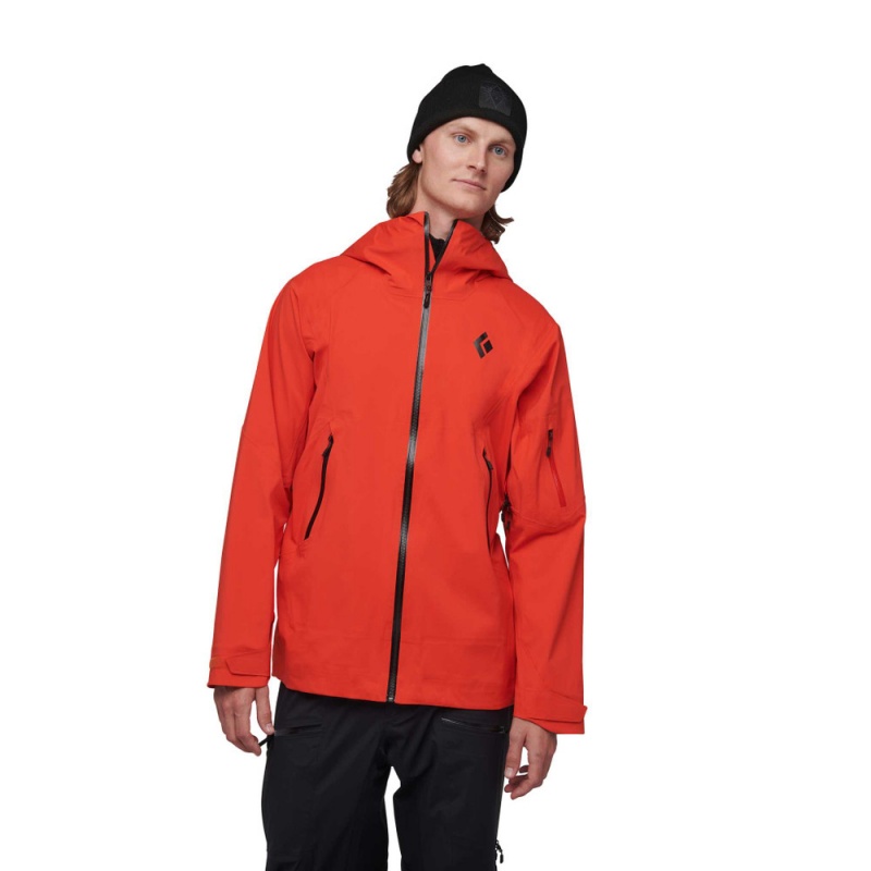 Red Men's Black Diamond Recon LT Stretch Shell Jackets | UU106370