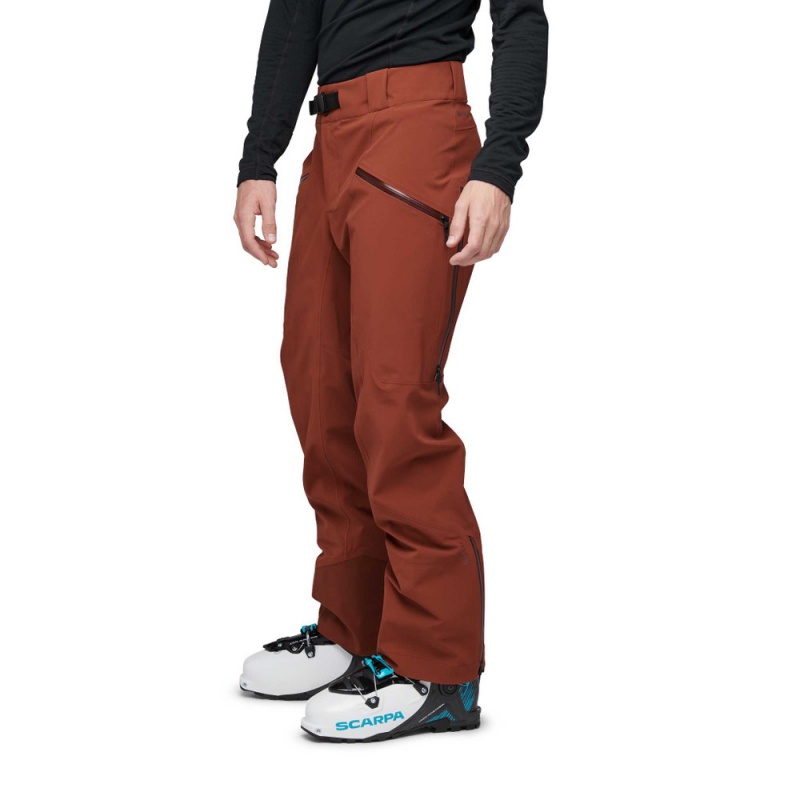 Red Men's Black Diamond Recon Stretch Ski Pants | MZ524129