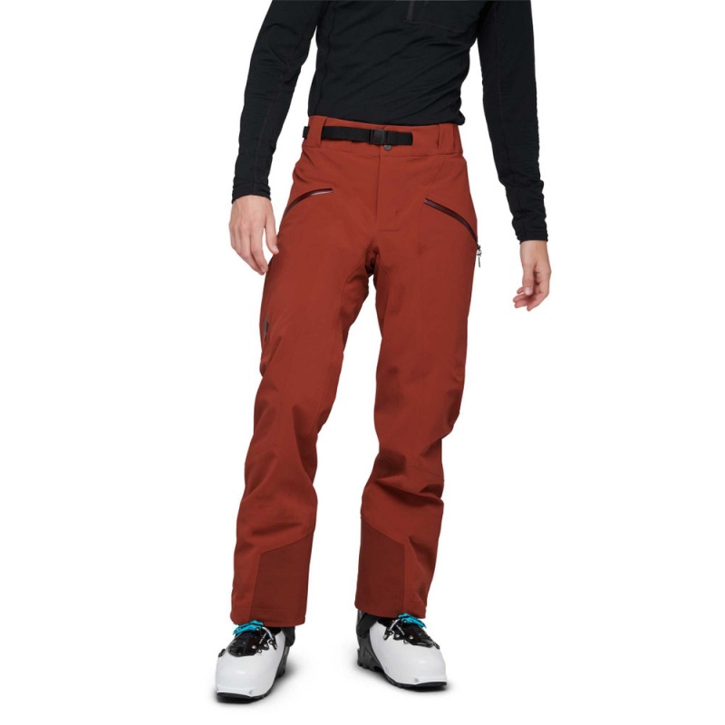 Red Men\'s Black Diamond Recon Stretch Ski Pants | MZ524129