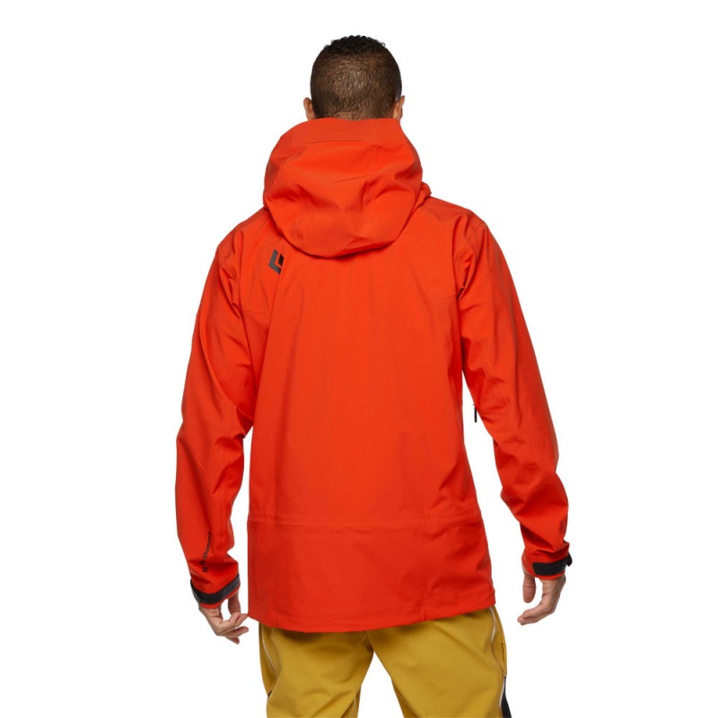 Red Men's Black Diamond Recon Stretch Ski Shell Jackets | YQ901114