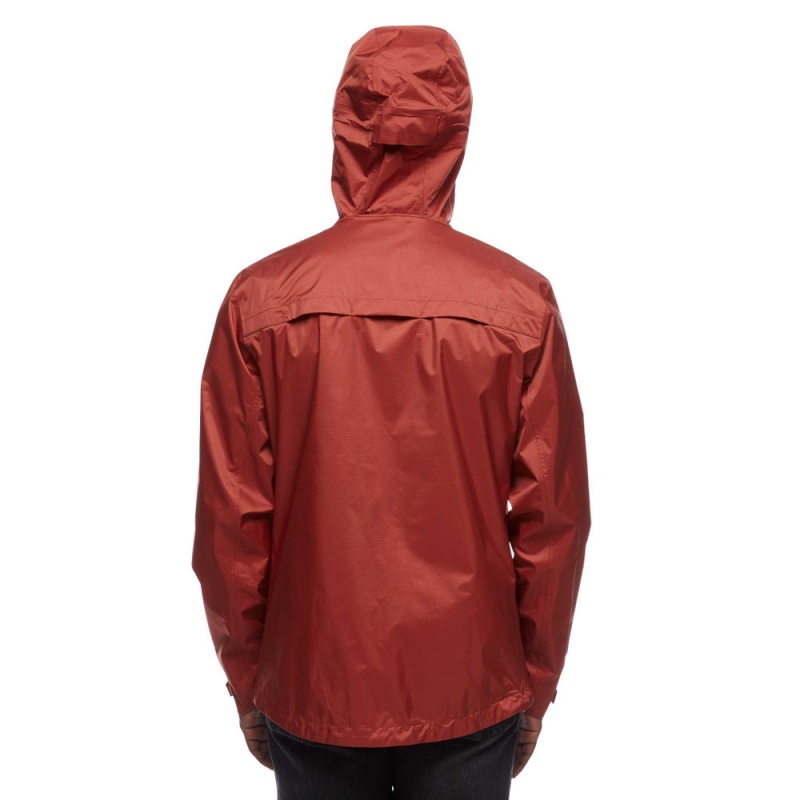 Red Men's Black Diamond Treeline Rain Shell Jackets | EB757881