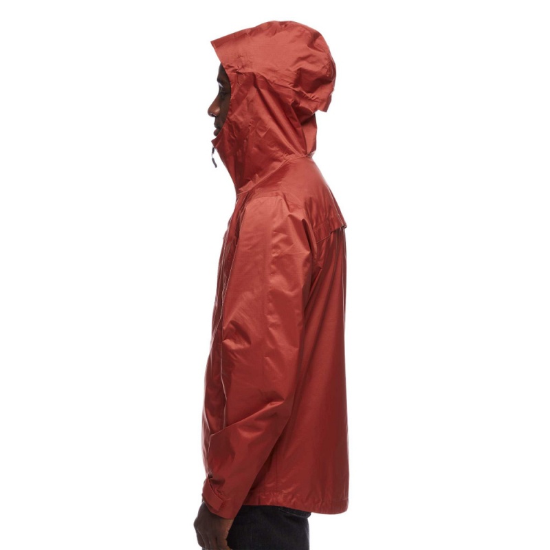 Red Men's Black Diamond Treeline Rain Shell Jackets | EB757881