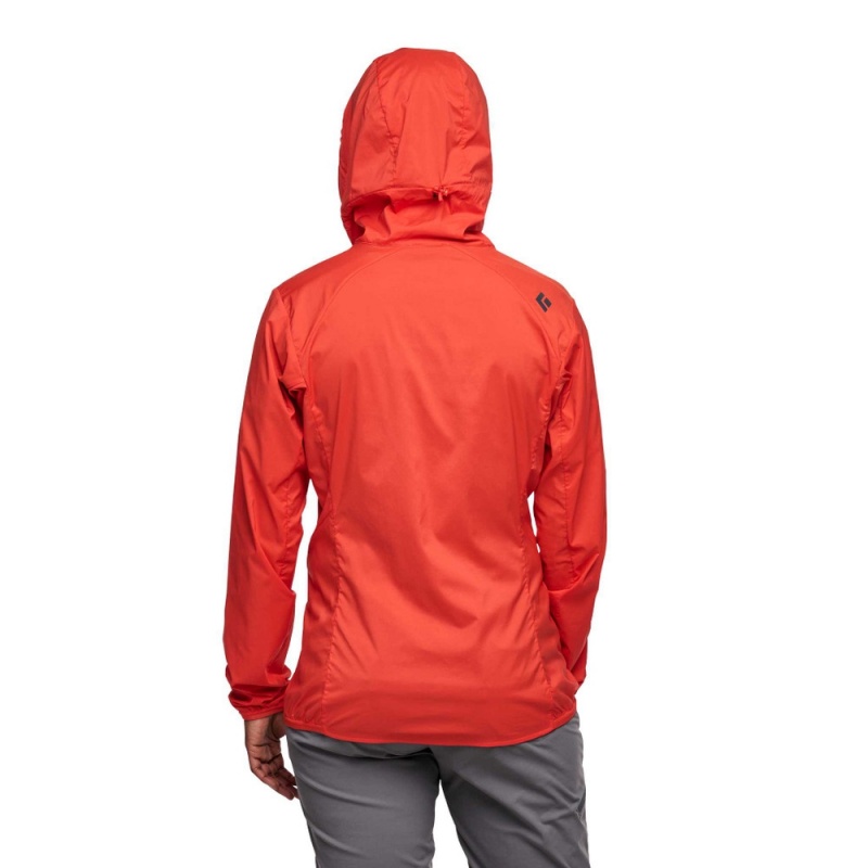 Red Women's Black Diamond Alpine Start Hoody Jackets | OW070202