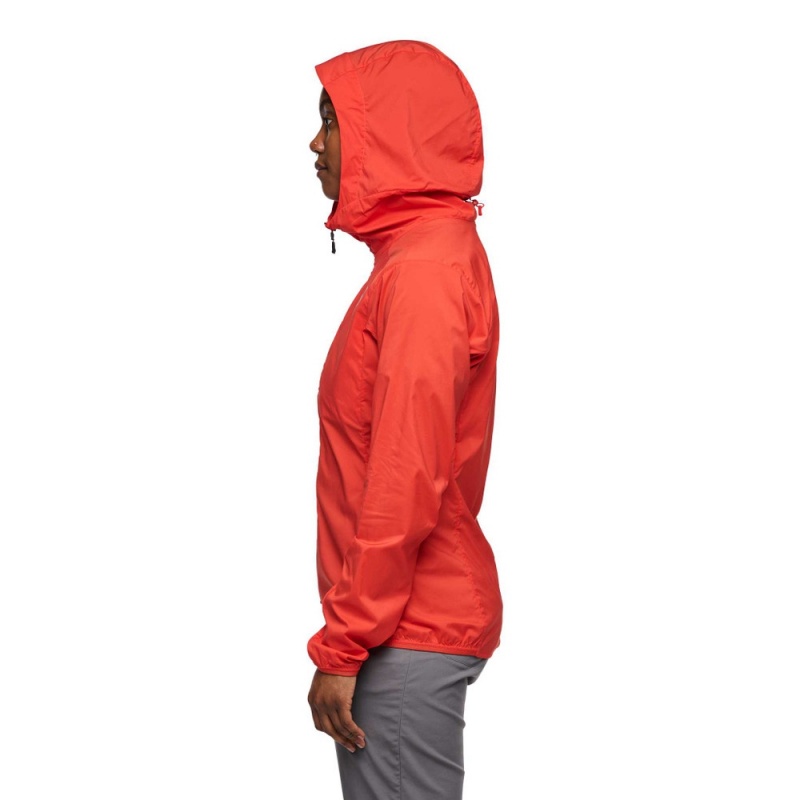 Red Women's Black Diamond Alpine Start Hoody Jackets | OW070202