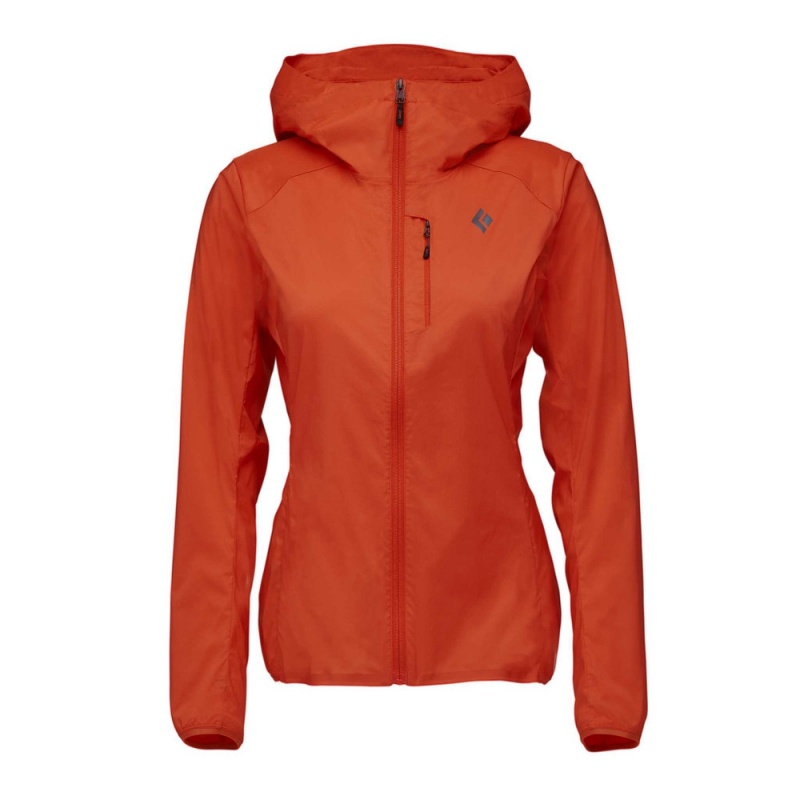 Red Women\'s Black Diamond Alpine Start Hoody Jackets | OW070202