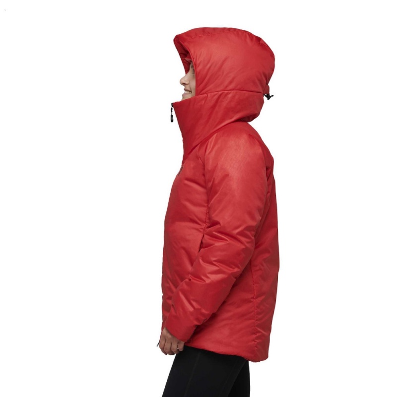 Red Women's Black Diamond Belay Parka | XJ788922