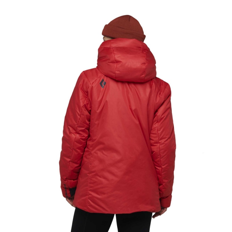 Red Women's Black Diamond Belay Parka | XJ788922