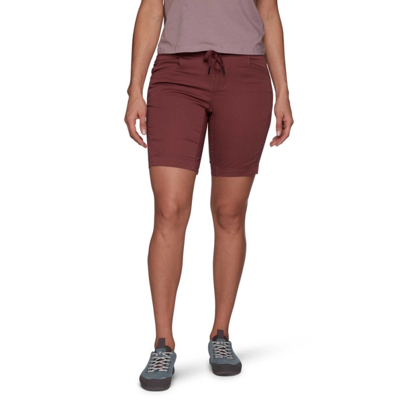 Red Women's Black Diamond Credo Shorts | DR412731