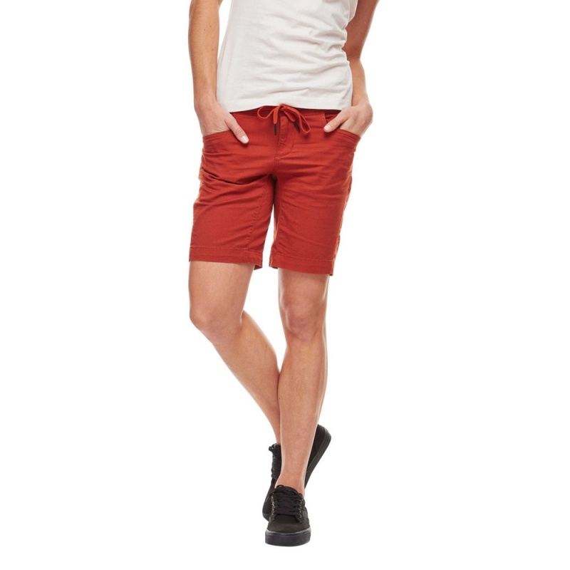 Red Women's Black Diamond Credo Shorts | JD365424