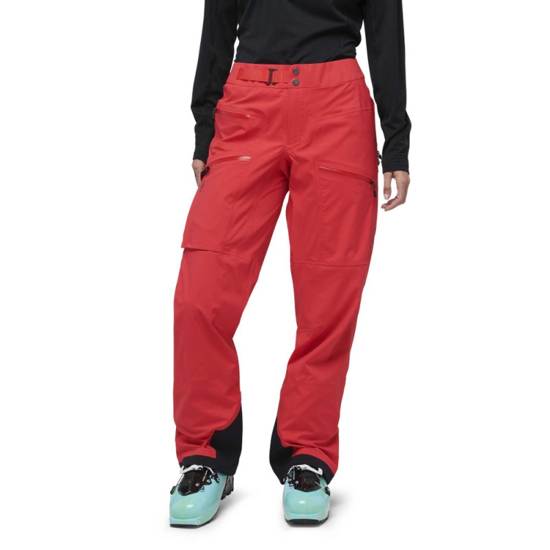 Red Women\'s Black Diamond Recon LT Pants | FV176663