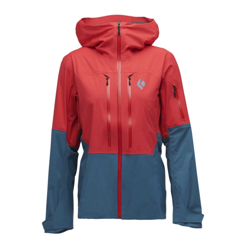 Red Women's Black Diamond Recon LT Shell Jackets | IK334468