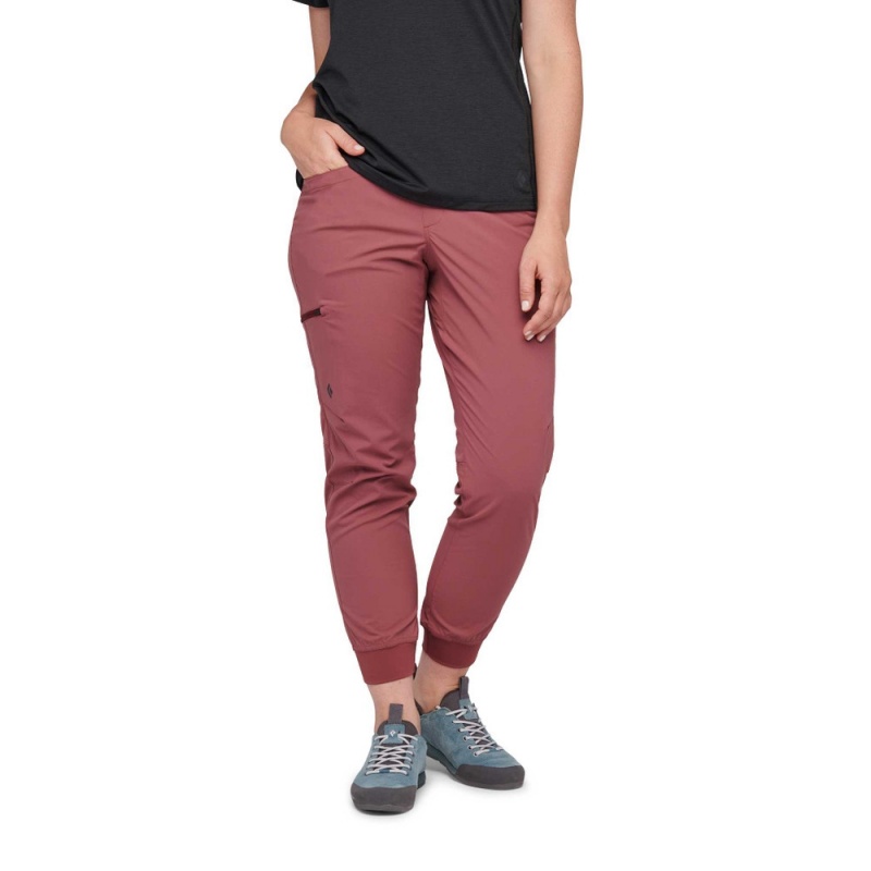 Red Women's Black Diamond Technician Jogger Pants | OC823227