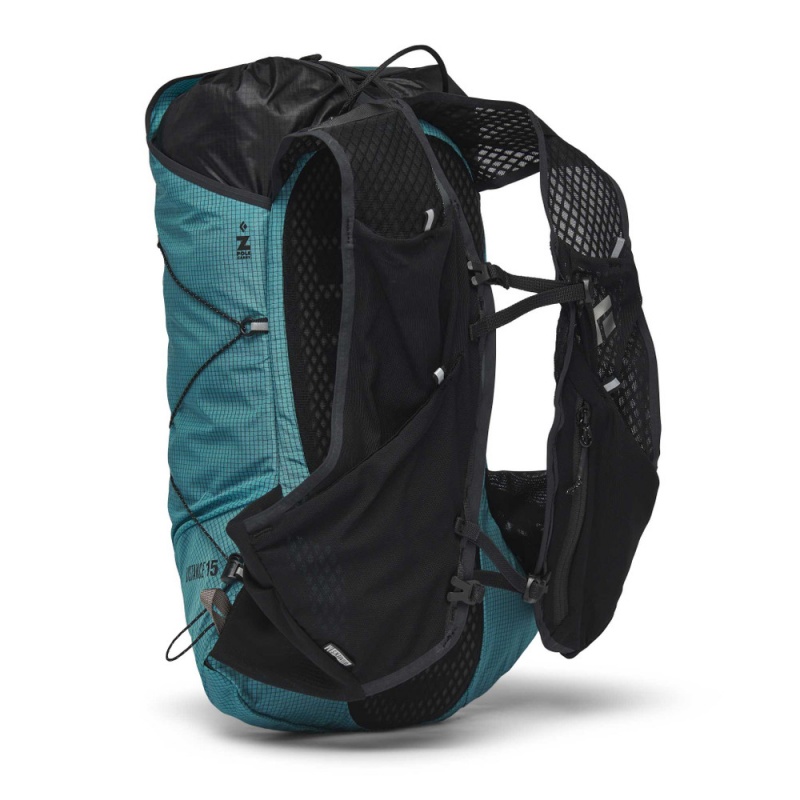 Turquoise Men's Black Diamond Distance 15 Backpacks | QQ494372