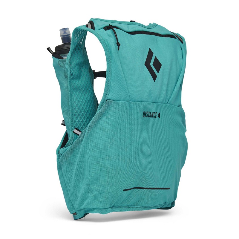 Turquoise Men's Black Diamond Distance 4 Hydration Vest | TB484963