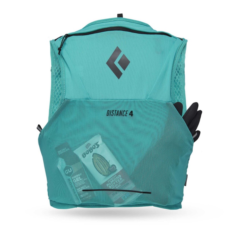 Turquoise Men's Black Diamond Distance 4 Hydration Vest | TB484963