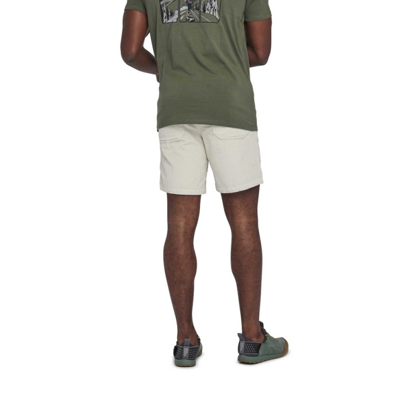 White Men's Black Diamond Dirt Bag Shorts | LP658328