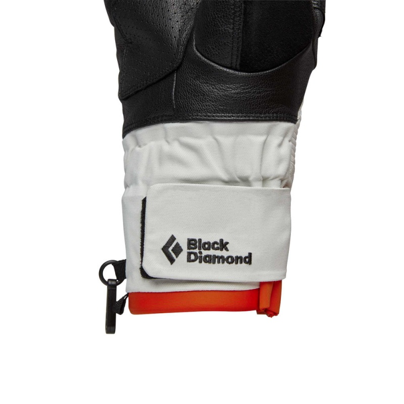 White Men's Black Diamond Impulse Gloves | QH133417