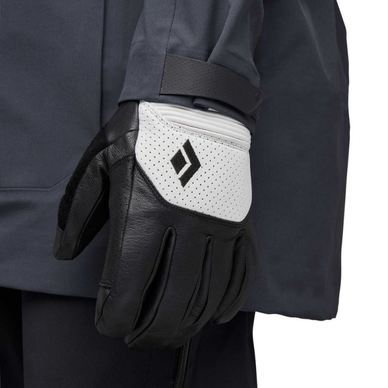 White Men's Black Diamond Impulse Gloves | QH133417