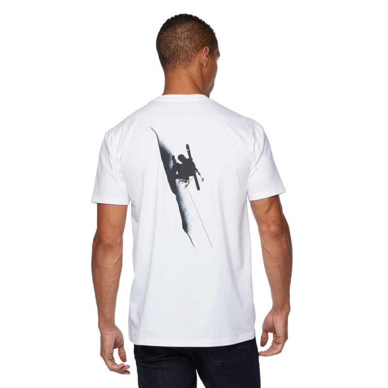 White Men's Black Diamond Ski Mountaineering T Shirts | MY316418