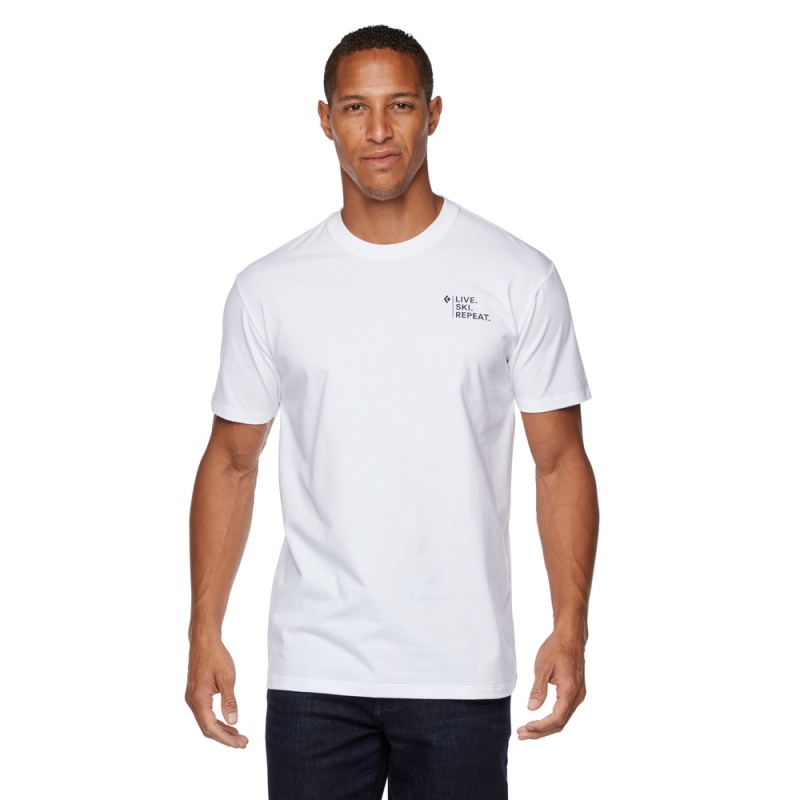 White Men's Black Diamond Ski Mountaineering T Shirts | MY316418