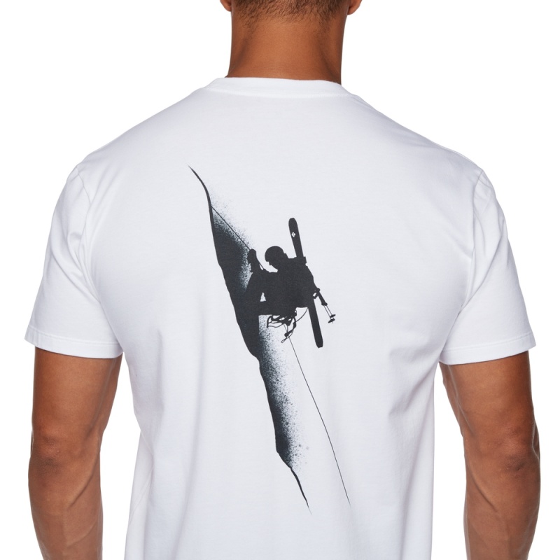 White Men's Black Diamond Ski Mountaineering T Shirts | MY316418