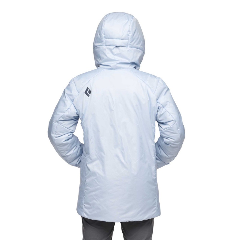 White Women's Black Diamond Belay Parka | PW626678