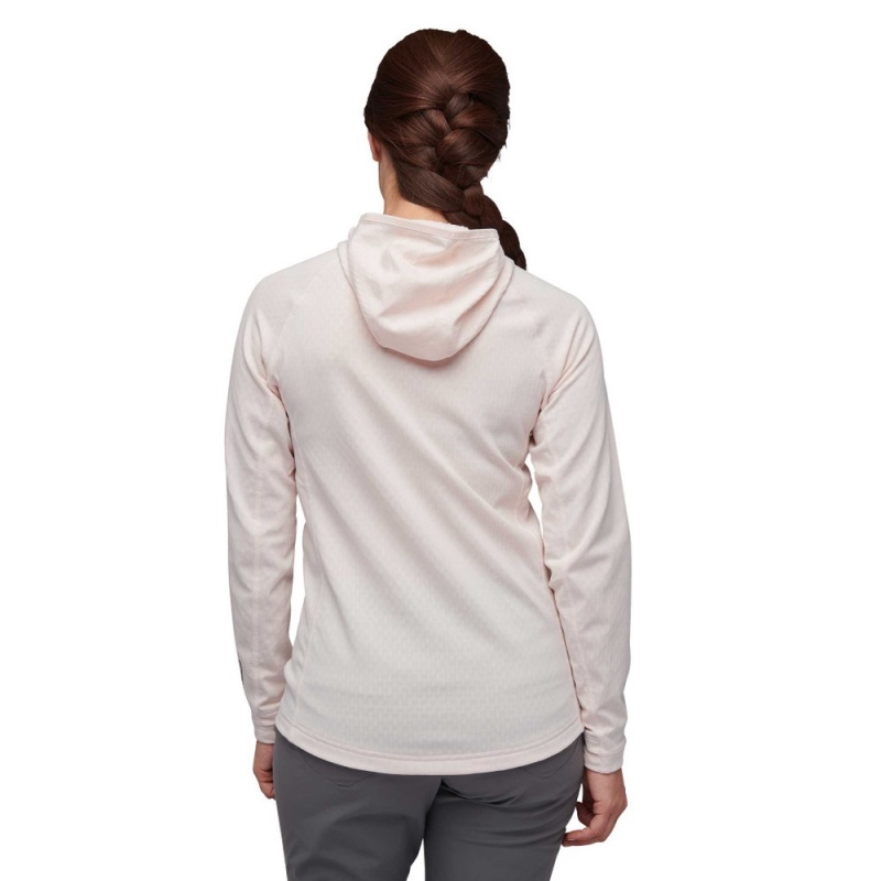 White Women's Black Diamond Coefficient Hoody Jackets | GE791888