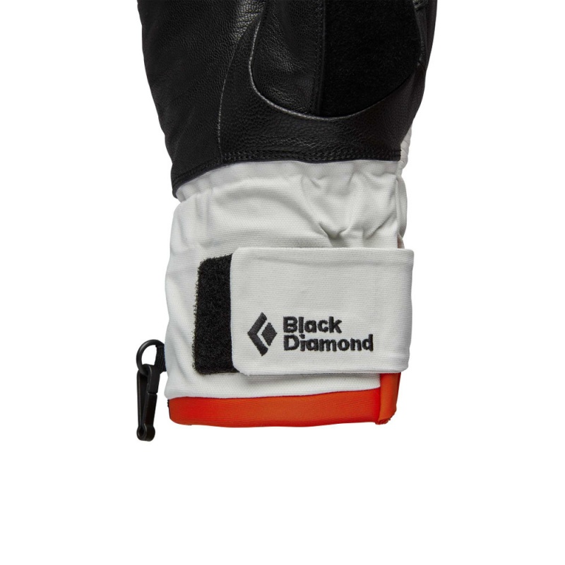 White Women's Black Diamond Progression Mittens | HN086423