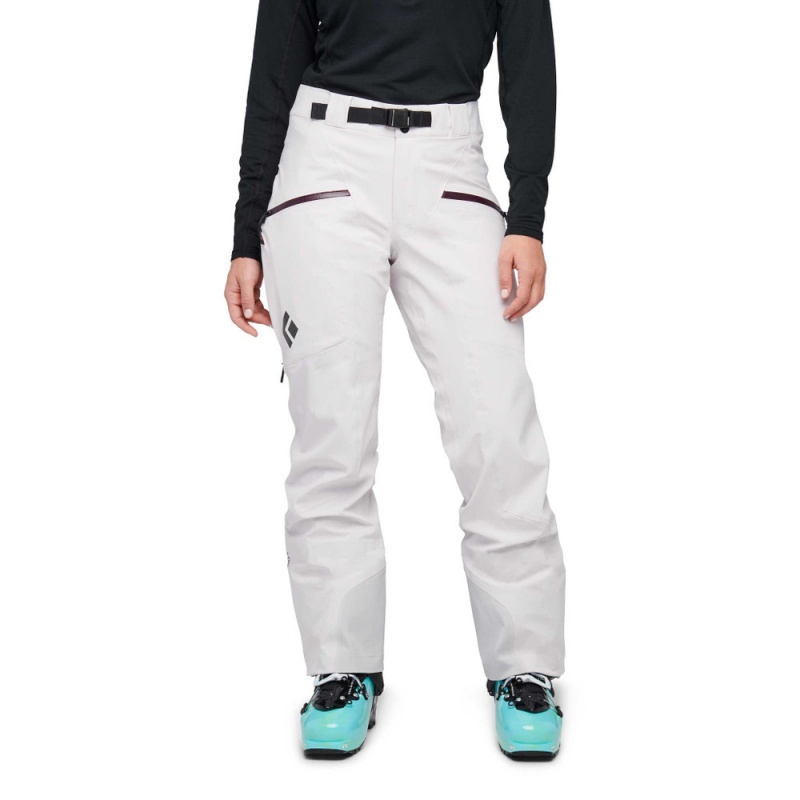 White Women's Black Diamond Recon Stretch Ski Pants | WI880788