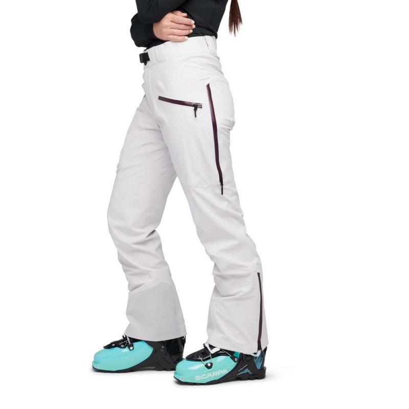 White Women's Black Diamond Recon Stretch Ski Pants | WI880788