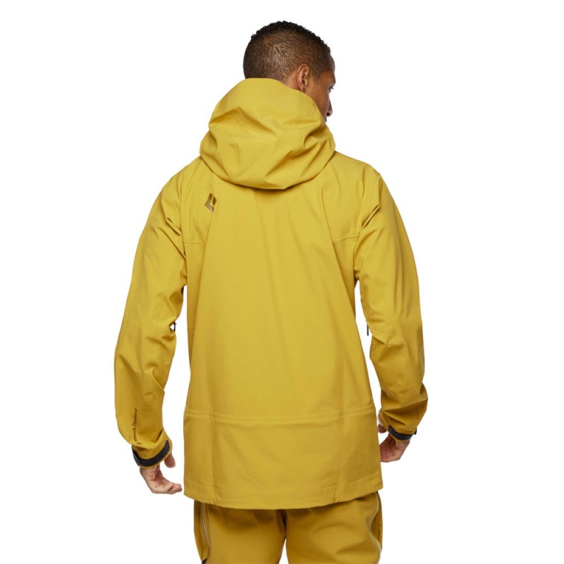 Yellow Men's Black Diamond Recon Stretch Ski Shell Jackets | SQ545434